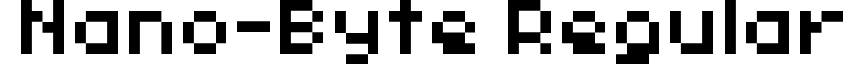 Nano-Byte Regular font - Nano-Byte.ttf