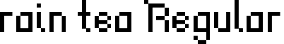 rain tea Regular font - rain_tea.ttf