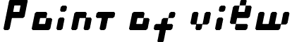 Point of view font - BlackCrabDrunkenPoint.ttf