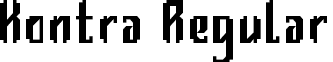 Kontra Regular font - kontra.ttf