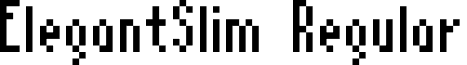 ElegantSlim Regular font - elegantslim.ttf