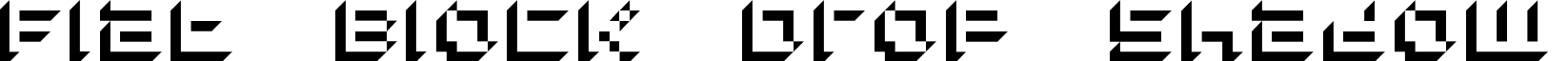 Flat Block Drop Shadow font - flat_block_drop_shadow.ttf