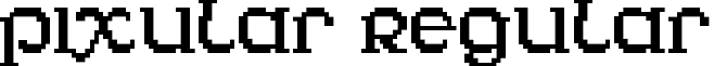 Pixular Regular font - pixular.ttf