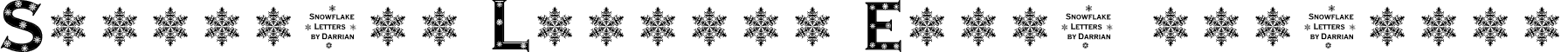 Snowflake Letters Extra-expanded font - Snowflake Letters.ttf