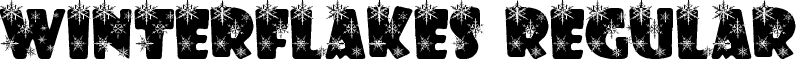 winterflakes Regular font - Winter flakes.ttf