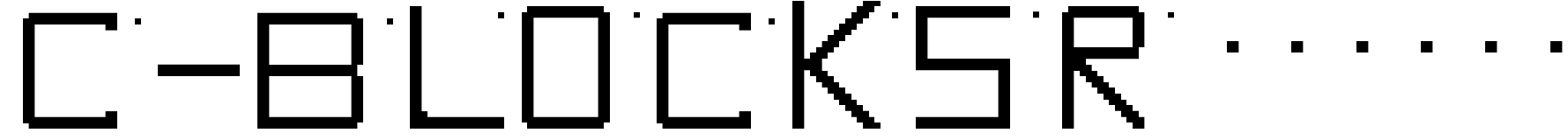 C-BLOCKS Regular font - cblocks.ttf