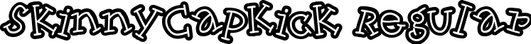 SkinnyCapKick Regular font - design.graffiti.Skinck__.ttf