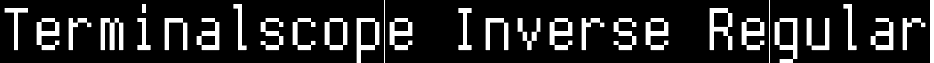 Terminalscope Inverse Regular font - terminalscope_inverse.ttf