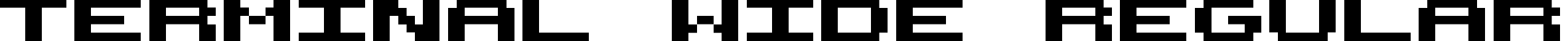 Terminal Wide Regular font - terminal_wide.ttf