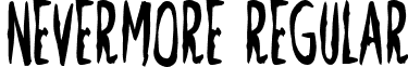 Nevermore Regular font - Nevermore.otf