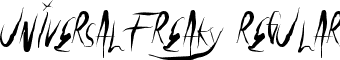 UniversalFreaky Regular font - UniversalFreaky.ttf