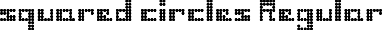 squared circles Regular font - squared_circles.ttf