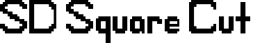 SD Square Cut font - sd_square_cut.ttf
