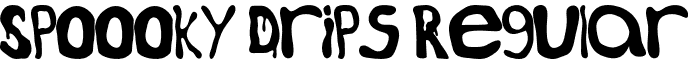 Spoooky Drips Regular font - SpoookyDrips-Regular.otf
