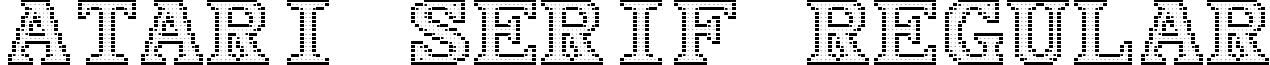 Atari Serif Regular font - atari_serif.ttf