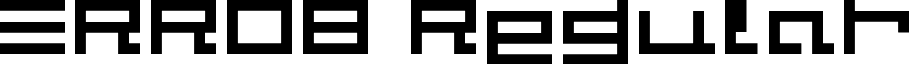 ERRO8 Regular font - erro8.ttf