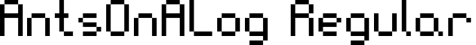 AntsOnALog Regular font - Ants_on_a_Log_by_nintentofu.ttf