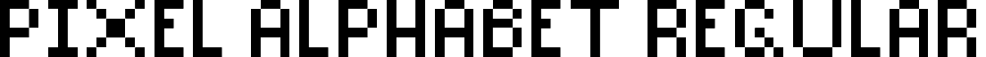 Pixel Alphabet Regular font - pixel_alphabet.ttf