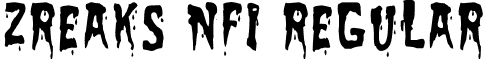 Zreaks NFI Regular font - zreaks nfi.otf