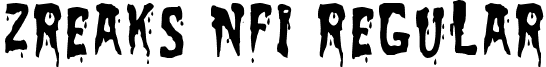 Zreaks NFI Regular font - zreaks nfi.ttf