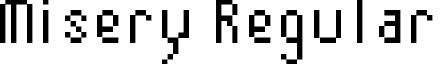 Misery Regular font - misery.ttf