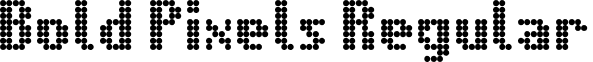 Bold Pixels Regular font - bold_pixels.ttf