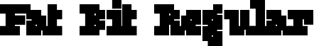 Fat Bit Regular font - fat_bit.ttf