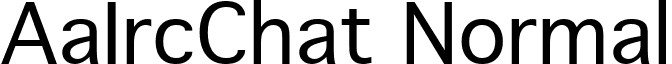 AaIrcChat Normal font - aaircn__.ttf