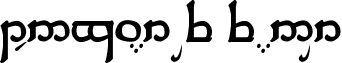 Tengwar of F anor font - Tengwar.ttf