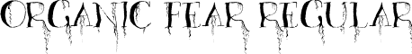 Organic Fear Regular font - Organic Fear.otf