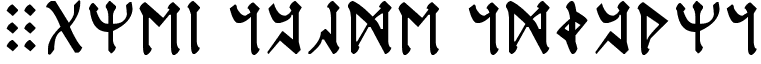 Qvasi Runes Regular font - qvasiRuner.ttf