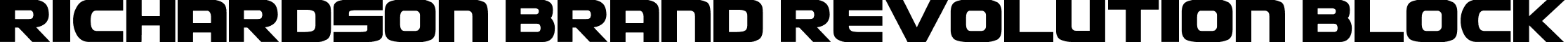 Richardson Brand Revolution Block font - Richardson Brand Revolution Block.ttf