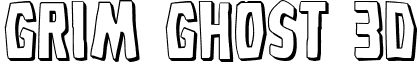 Grim Ghost 3D font - grimghost3d.ttf