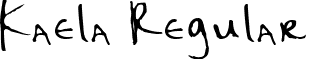 Kaela Regular font - design.graffiti.kaela.ttf