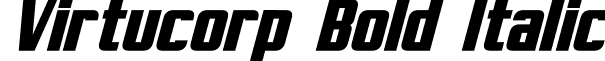 Virtucorp Bold Italic font - Virtucorp Bold Italic.ttf