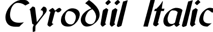 Cyrodiil Italic font - Cyrodiil Italic.ttf