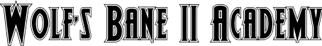 Wolf's Bane II Academy font - wolfsbane2iiacad.ttf