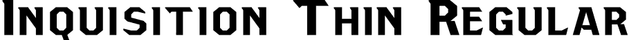 Inquisition Thin Regular font - Inquisition Thin.ttf