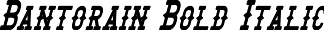 Bantorain Bold Italic font - Bantorain Bold Italic.ttf