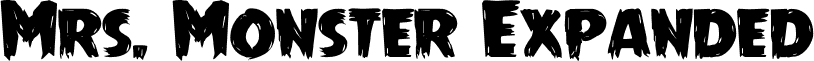 Mrs. Monster Expanded font - mrsmonsterexpand.ttf