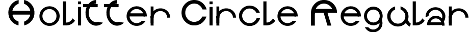 Holitter Circle Regular font - Holitter_Circle.ttf