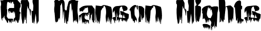 BN Manson Nights font - Manson Nights.ttf