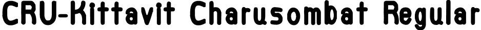 CRU-Kittavit Charusombat Regular font - CRU-Kittavit Charusombat.ttf