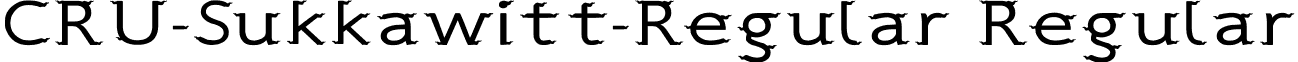 CRU-Sukkawitt-Regular Regular font - CRU-Sukkawitt-Regular.NEW.ttf