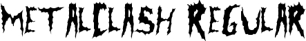 MetalClash Regular font - MetalClash.ttf