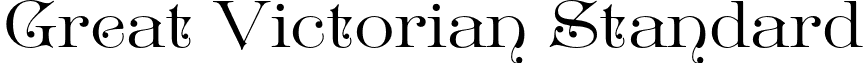 Great Victorian Standard font - GreatVictorian-Standard.otf