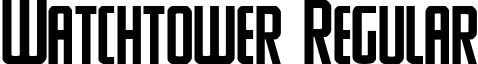 Watchtower Regular font - watchtower.ttf