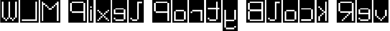 WLM Pixel Party Black Rev font - Black Rev.ttf