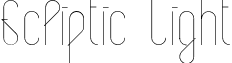 Ecliptic Light font - EclipticLight.ttf