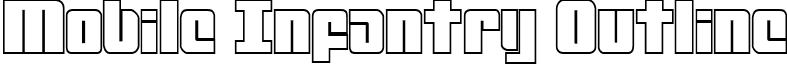 Mobile Infantry Outline font - mobileinfantryout.ttf